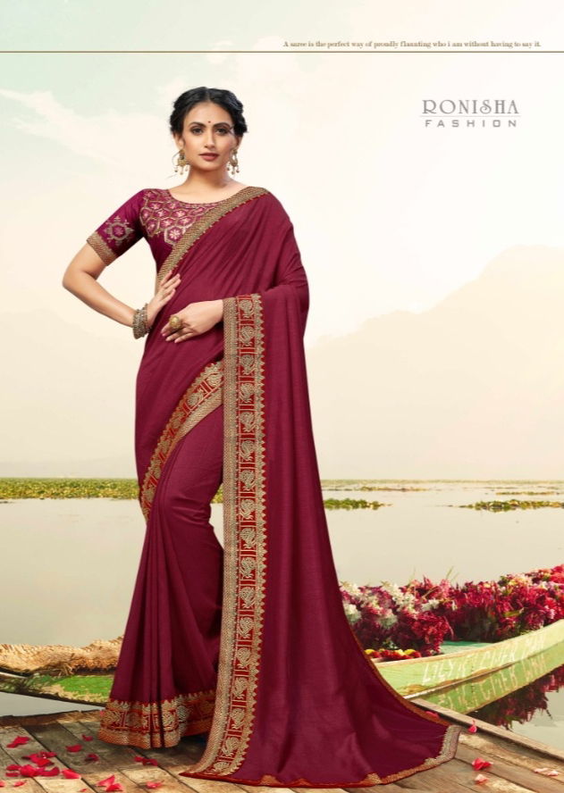 Ronisha Misba  Latest Fancy Designer Festive Wear Saree Collection